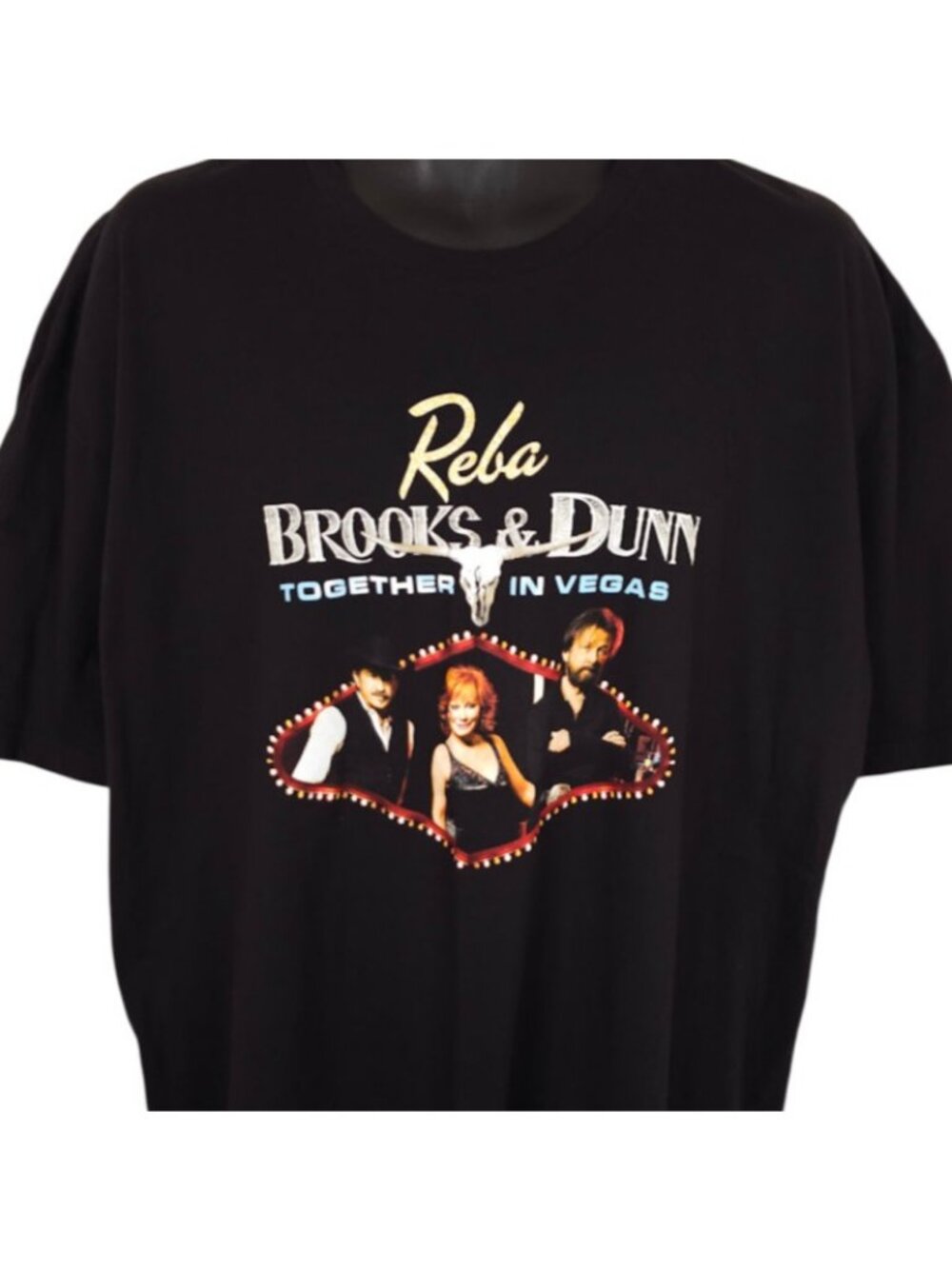 Reba McEntire T Shirt Mens Size 3XL Black Brooks & Dunn Together In Vegas